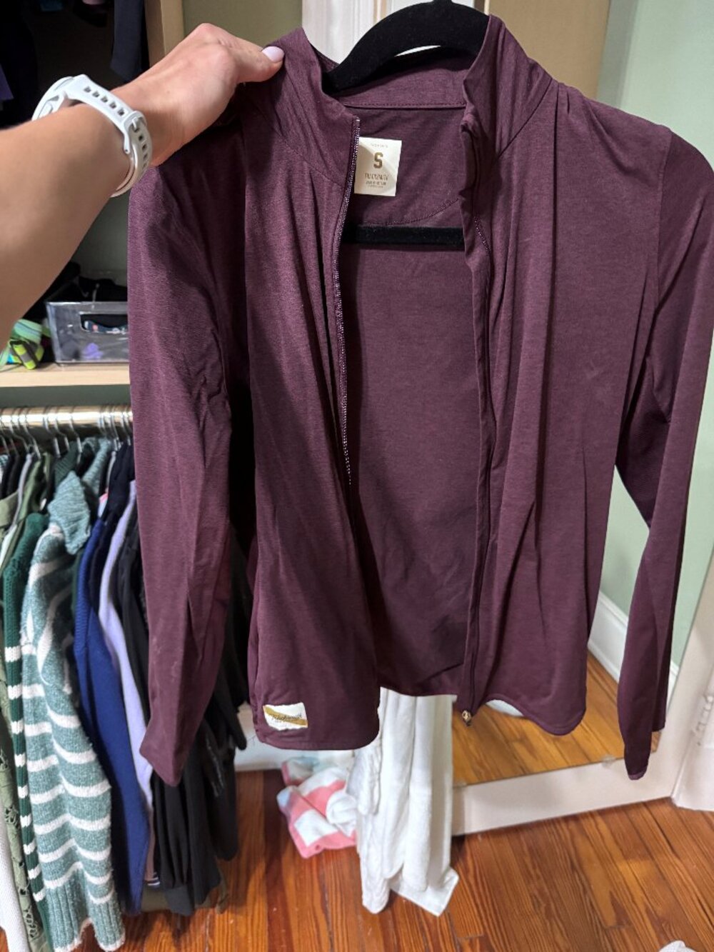 Tracksmith Session Zip Up - Size S